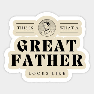 Polished Vintage Father's T-Shirt Sticker